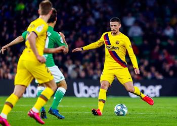 فيديو لينجليه يسجل هدف التقدم لـ برشلونة أمام ريال بيتيس في الدوري الإسباني