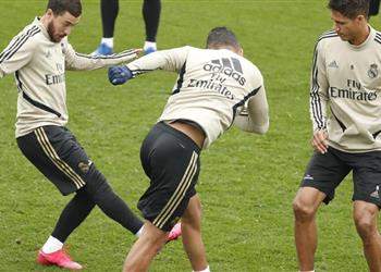 مران ريال مدريد خاميس يواصل الغياب وهازارد م ستعد لمباراة سيلتا فيجو