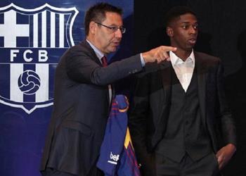 ليكيب تكشف ماذا قال بارتوميو لـ ديمبلي بعد إصابته الجديدة وانتهاء موسمه مع برشلونة