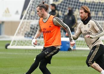 مران ريال مدريد جاريث بيل يتدرب بـ ضمادة وزيدان قد يستبعده عن مباراة سيلتا فيجو