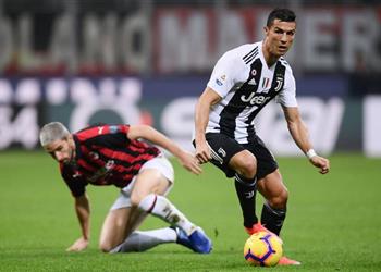 فيديو رونالدو ي نقذ يوفنتوس في الـ 90 ويسجل هدف التعادل ضد ميلان بكأس إيطاليا