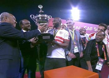 فيديو احتفال لاعبي الزمالك بالفوز على الترجي والتتويج بالسوبر الإفريقي