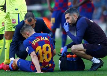 برشلونة يوضح في بيان رسمي تشخيص إصابة جوردي ألبا