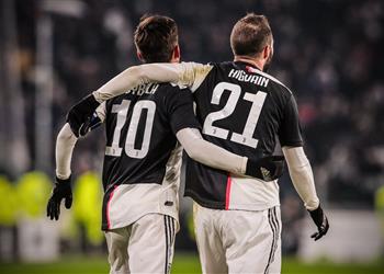 تشكيل يوفنتوس أمام بريشيا ديبالا وهيجواين يعوضان رونالدو ودي ليخت احتياطي