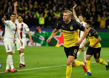 بالفيديو هالاند يقود بوروسيا دورتموند للفوز على باريس سان جيرمان بثنائية في دوري أبطال أوروبا