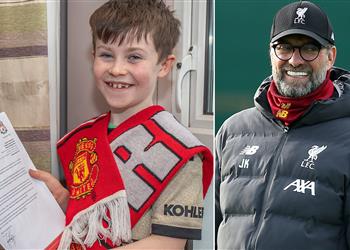 من أجل ليفربول كلوب يرفض طلبا غريبا من مشجع لمانشستر يونايتد