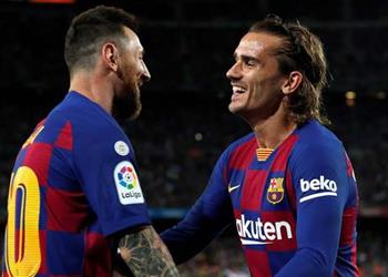 تشكيل برشلونة أمام إيبار ميسي وجريزمان يقودان الهجوم