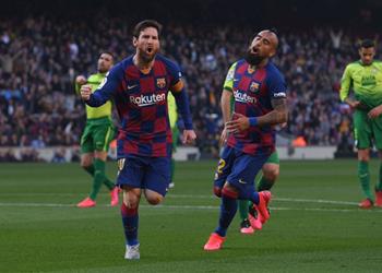 بالفيديو سوبر ميسي يقود برشلونة لسحق إيبار بخماسية في الدوري الإسباني