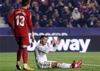 هازارد يثير الشكوك بإصابة جديدة قبل مواجهة ريال مدريد ومانشستر سيتي