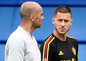 مدرب بلجيكا نشعر بالقلق تجاه هازارد وإصابته خسارة حقيقية