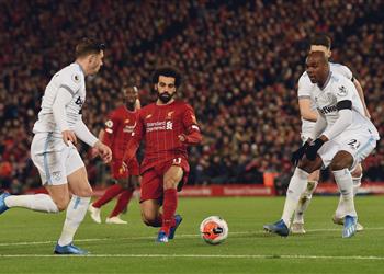 تقييم محمد صلاح في مباراة ليفربول ووست هام اللاعب الأفضل