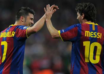 دافيد فيا كنت قريب ا من آرسنال وميسي أجاد في مركز حراسة المرمى