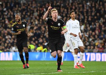 جوارديولا يشكر دي بروين بعد الفوز على ريال مدريد ويعترف لسنا معتادين على تلك النتائج