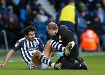 الكشف عن تشخيص إصابة أحمد حجازي بعد استبداله في مباراة وست بروميتش وويجان