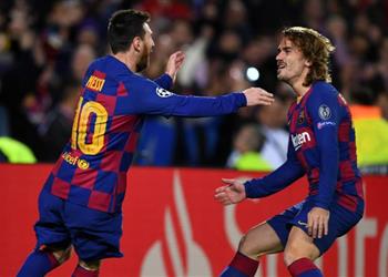 تشكيل برشلونة ضد ريال مدريد ميسي وجريزمان يقودان الهجوم وبيكيه أساسي ا