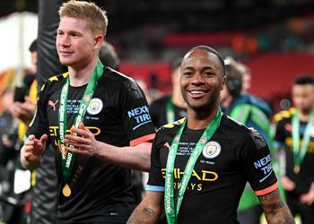 ستيرلينج بعد الفوز بكأس الرابطة عانينا من صعوبة في الدوري الإنجليزي ولكن نريد تحقيق الثلاثية