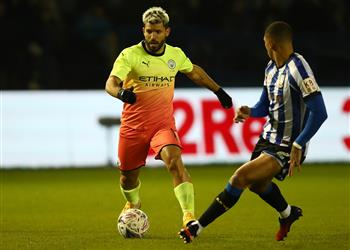 فيديو أجويرو يتفوق على منافسيه في كأس الاتحاد الإنجليزي بعد هدفه أمام شيفيلد