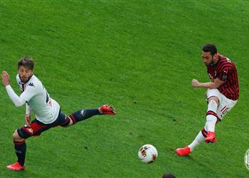 فيديو إبراهيموفيتش يسجل وميلان يسقط أمام جنوى في الدوري الإيطالي