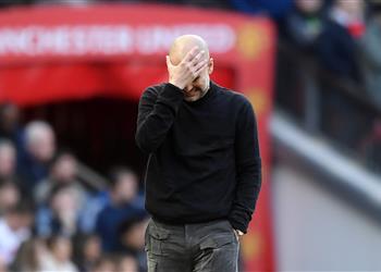 رقم سلبي لأول مرة في مسيرة جوارديولا بعد هزيمة مانشستر سيتي أمام مانشستر يونايتد