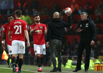 كواليس مشادة جوارديولا وفرنانديز في ديربي مانشستر بـ الدوري الإنجليزي