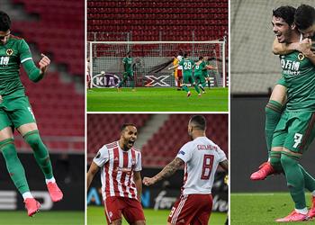 فيديو في غياب كوكا التعادل يحسم مواجهة وولفرهامبتون وأولمبياكوس