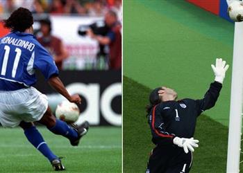 ريفالدو يكشف سر هدف رونالدينيو التاريخي في إنجلترا بمونديال 2002