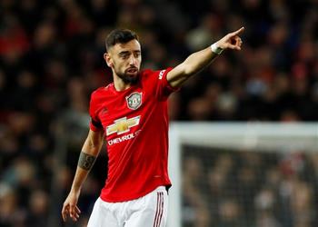 برونو فرنانديز هدفي الفوز بالدوري الإنجليزي مع مانشستر يونايتد