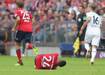 إصابة الكاحل تبعد نجم بايرن ميونخ عن الملاعب لفترة طويلة