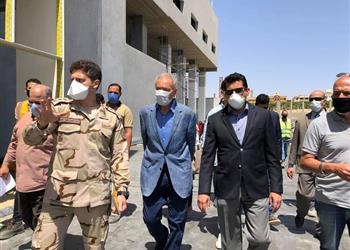 صور وزير الرياضة ورئيس اتحاد كرة اليد يتفقدان الصالة المغطاة لاستضافة بطولة العالم 2021