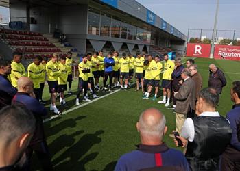 رسمي ا برشلونة يعلن العودة غد ا للتدريبات والخضوع للفحوصات الطبية