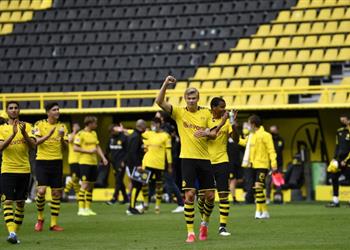 هالاند احتفلنا بالذهاب للمدرجات الخالية لإيصال رسالة للمشجعين