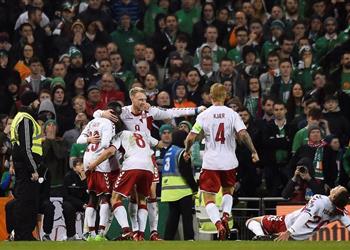 رسمي ا الدنمارك تلحق بركب المتأهلين للمونديال بإقصاء إيرلندا