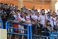 جماهير الزمالك تهتف لمؤازرة الممنوعين من دخول بتروسبورت