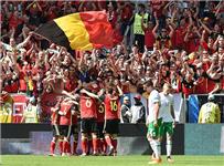 اليورو المجموعة الخامسة بلجيكا تسحق جمهورية أيرلندا بثلاثية وتضع قدما في الدور المقبل