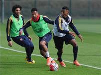 محمد النني يستعد مع أرسنال لمواجهة واتفورد في كأس انجلترا