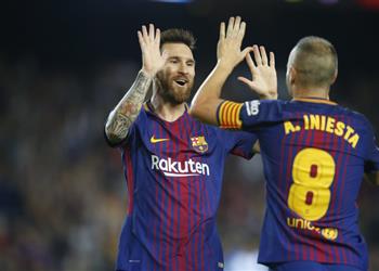 برشلونة يعبر مالاجا بثنائية ويغرد منفرد ا في صدارة الليجا