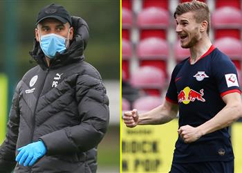 جوارديولا يرفع راية استسلام مانشستر سيتي في صفقة فيرنر