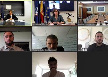 الحكومة الإسبانية تجتمع مع نجوم أندية الليجا في غياب ميسي