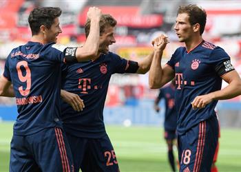 فيديو قطار بايرن ميونخ يدهس ليفركوزن برباعية في الدوري الألماني