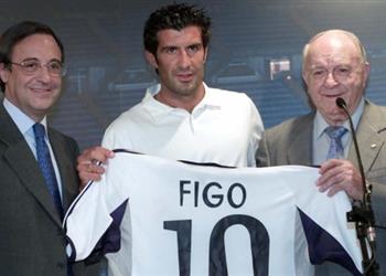 رئيس برشلونة السابق رحيل فيجو إلى ريال مدريد حركة قذرة من فلورنتينو بيريز