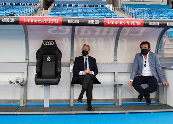 بيريز يحضر تدريبات ريال مدريد قبل مواجهة إيبار