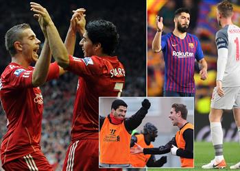 هندرسون مشيد ا بـ سواريز استعان بحذاء جيرارد وسجل به هدف ا رغم إصابته