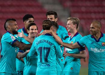 فيديو برايثوايت يسجل هدف برشلونة الثاني أمام مايوركا في الدوري الإسباني