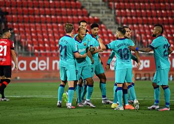 برايثوايت يدخل تاريخ برشلونة بعد هدفه أمام ريال مايوركا بالدوري الإسباني