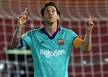 ميسي يكتب رقم ا جديد ا في الدوري الإسباني بعد هدفه أمام مايوركا