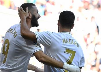 تشكيل ريال مدريد ضد إيبار هازارد ورودريجو يجاوران بنزيما في الهجوم