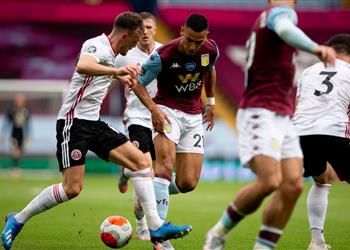 فيديو مباراة مثيرة تحكيمي ا تريزيجيه والمحمدي يشاركان في تعادل أستون فيلا وشيفيلد