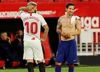 للمرة الثانية ميسي يكسر بروتوكول الدوري الإسباني بعد مباراة برشلونة وإشبيلية