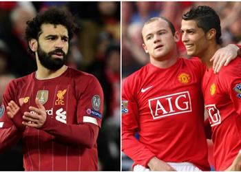 روني يشبه محمد صلاح بـ كريستيانو رونالدو يقوم بنفس دوره مع مانشستر يونايتد