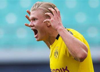 هالاند لست سعيد ا بالمركز الثاني في الدوري الألماني